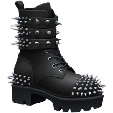 platform boots gothic with spikes emoji