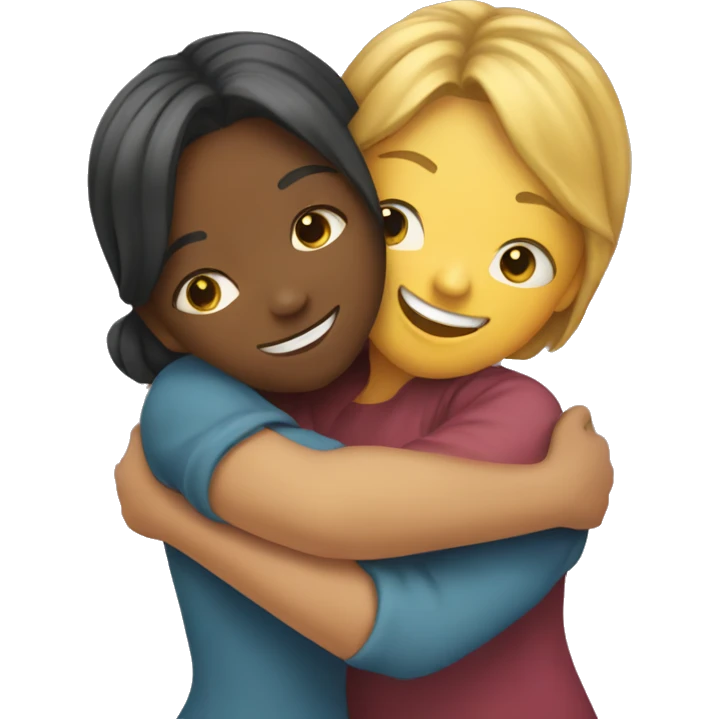 hug between two woman emoji