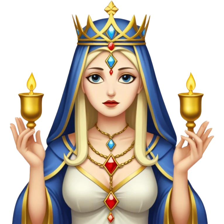 The high priestess tarot card emoji
