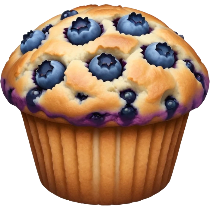 Blueberry muffin emoji