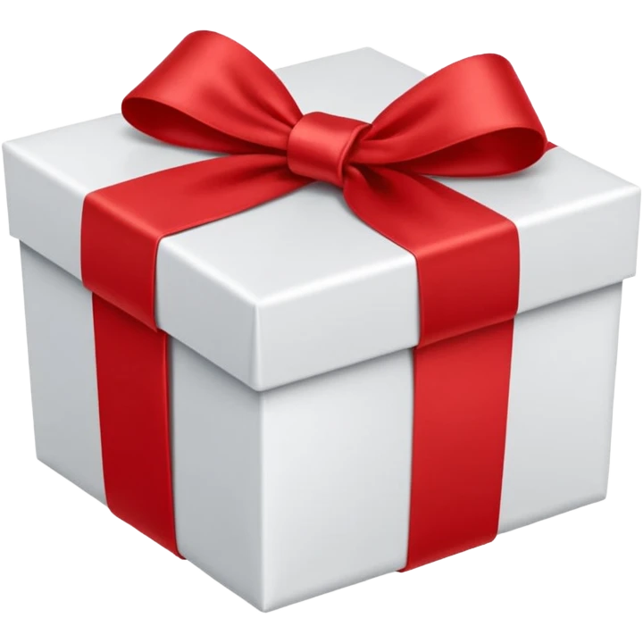 white gift box emoji