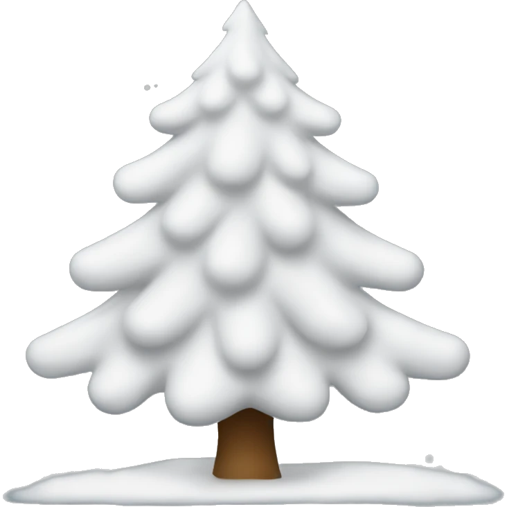 White Christmas tree emoji