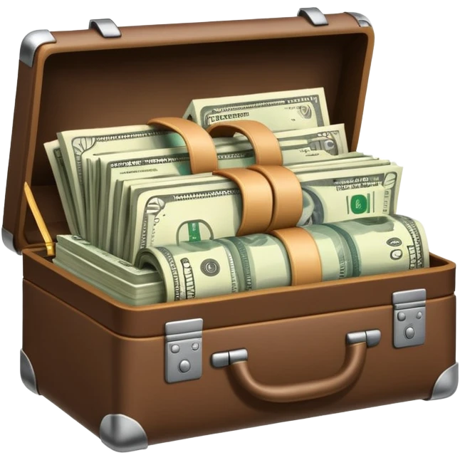 open wifi money filled briefcase emoji