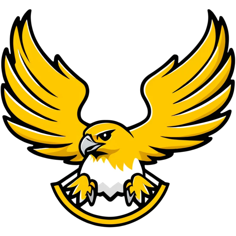 Hawk emblem with gold and black colors, House Bellona emoji