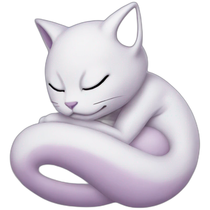 Mewtwo sleeping emoji