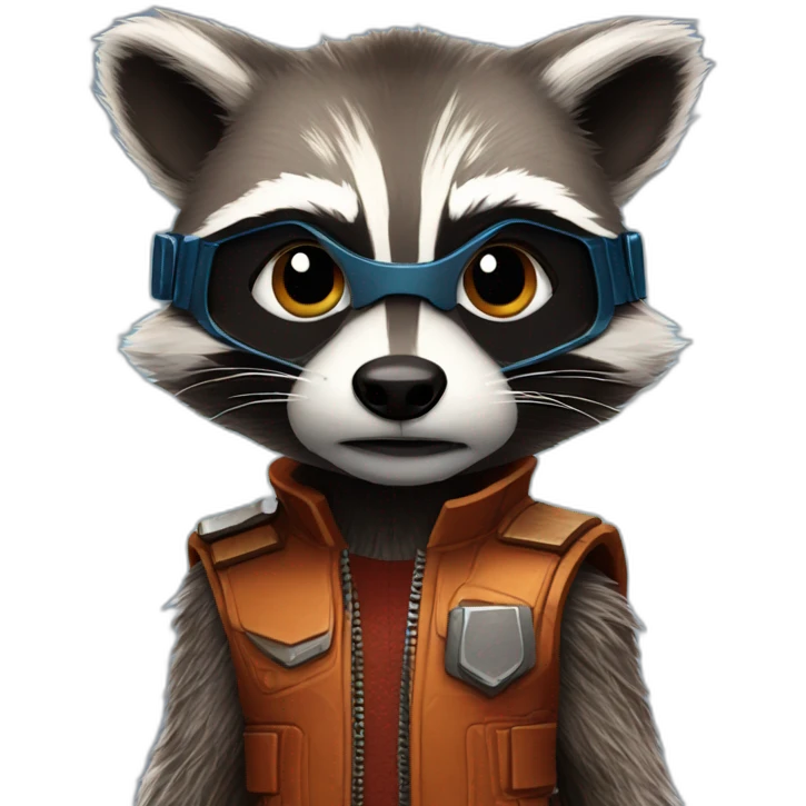 Guardians of the galaxy racoon emoji
