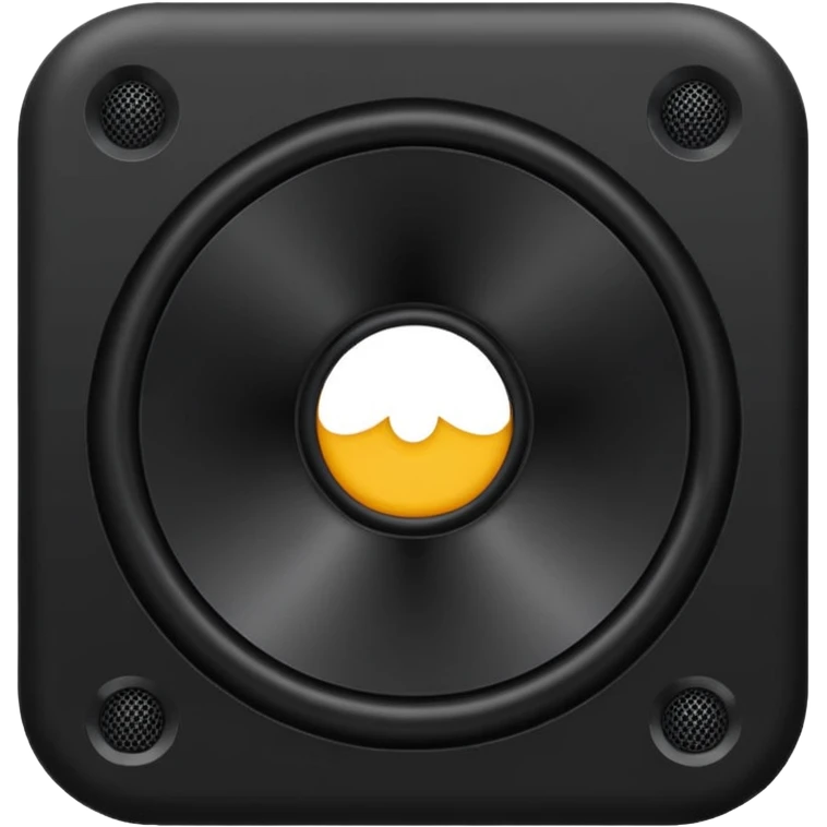 black speaker emoji