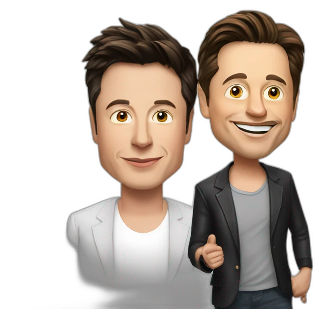 Elon musk with shahrukh khan emoji