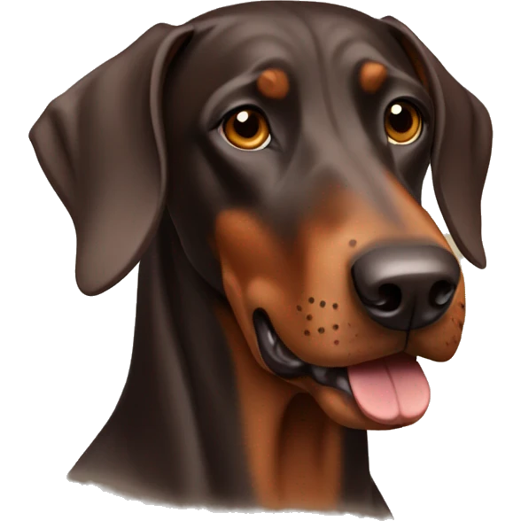 Brown Doberman emoji