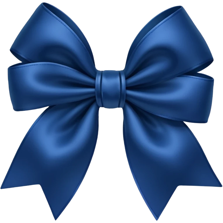 Dark blue bow emoji