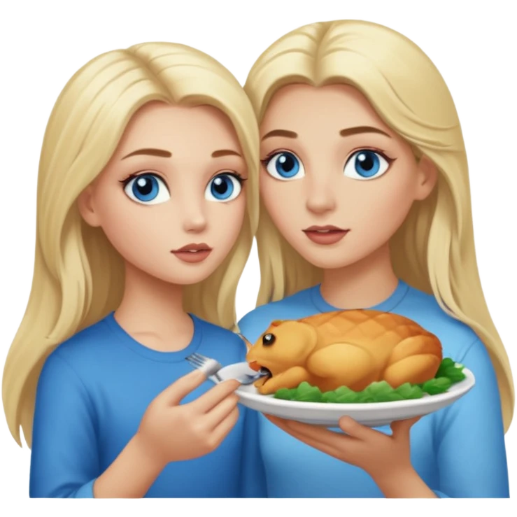 Blonde baddie with long hair Pretty makeup long lashes blue  eyes, feeding  boy emoji