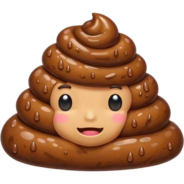 A brown wet poop💩 emoji