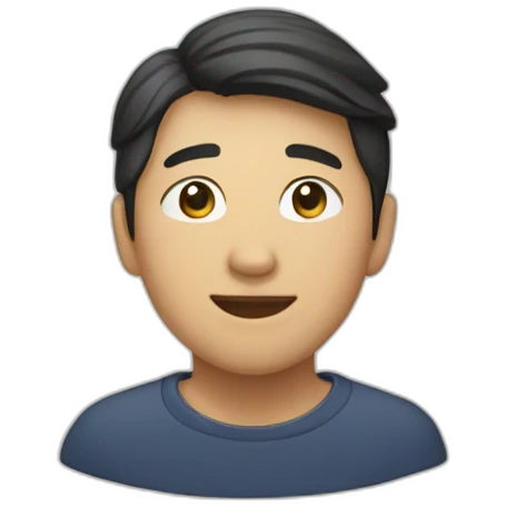 Catholic Asian Berkeley student with cross emoji