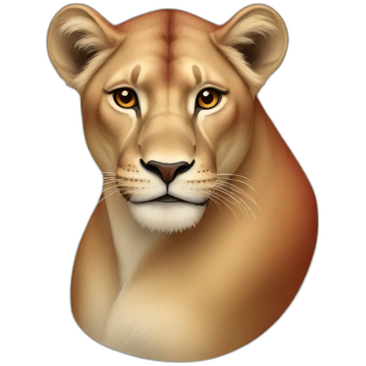 Red lioness emoji