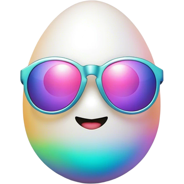 Egg that is on the way to a rave emoji