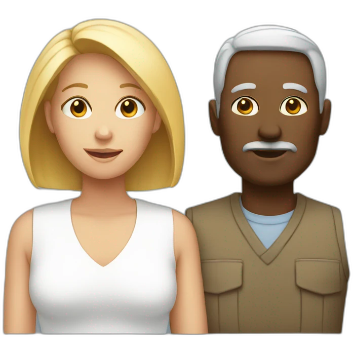 white parents emoji