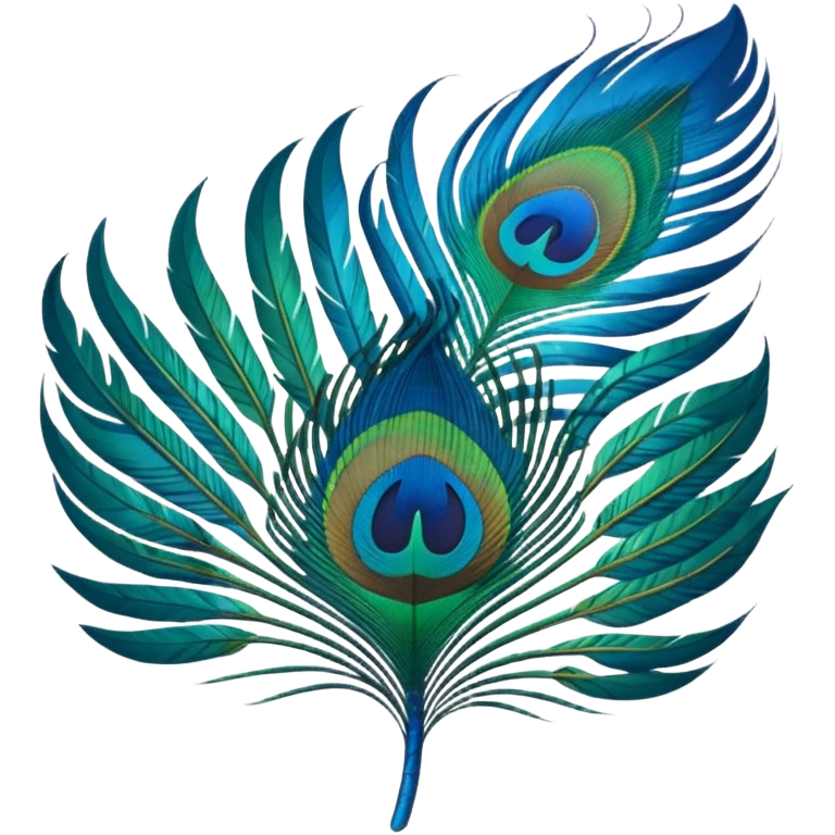Peacock feather emoji