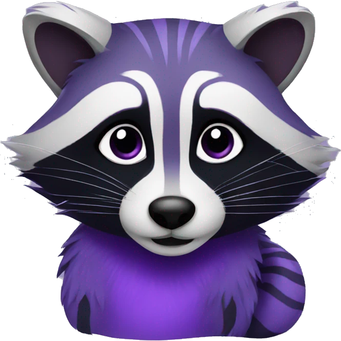 a purple raccoon emoji