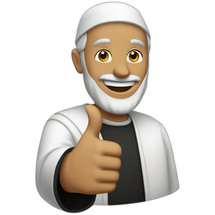 mufti-thumbs-up emoji