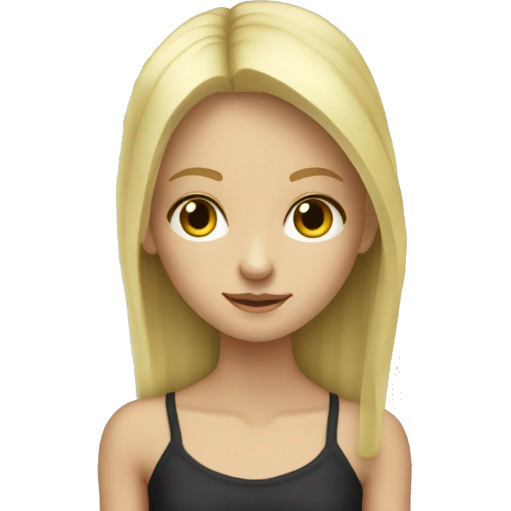 skinny slavic blonde girl playing piano emoji