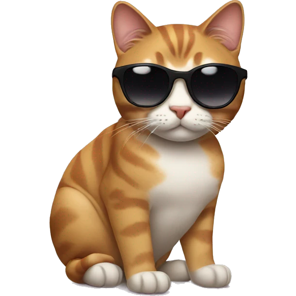 Cat with sunglasses emoji
