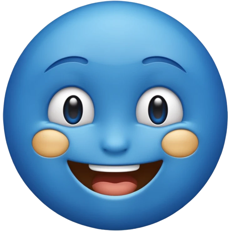 Blue emoji emoji
