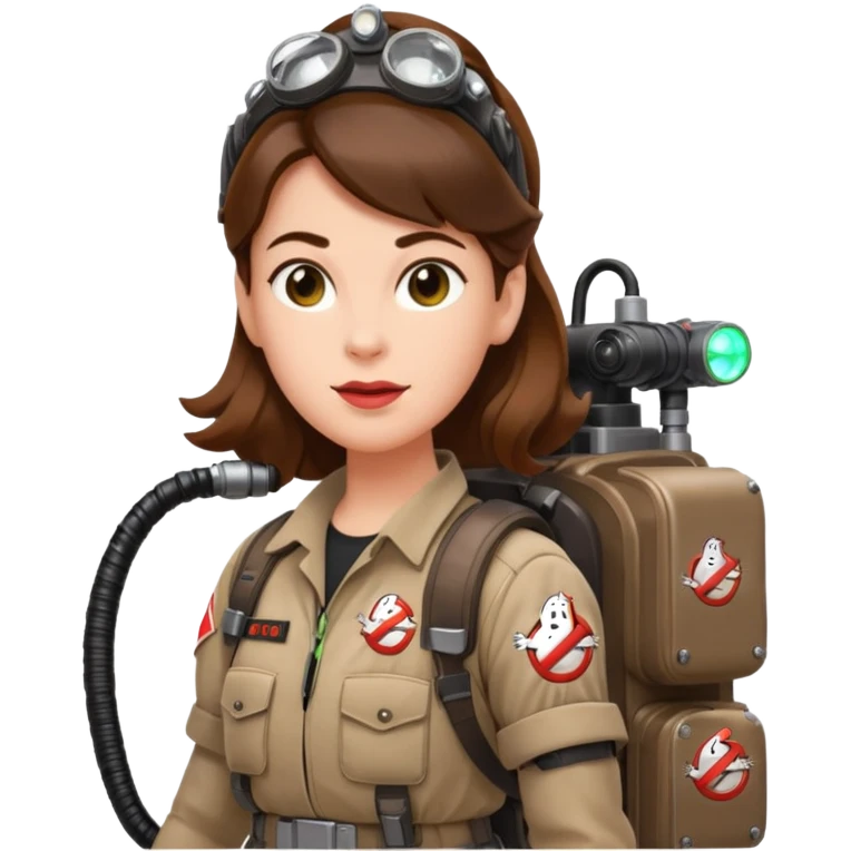 ghostbusters female long hair emoji