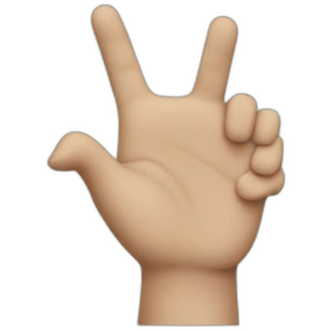 hand ordering to stop emoji