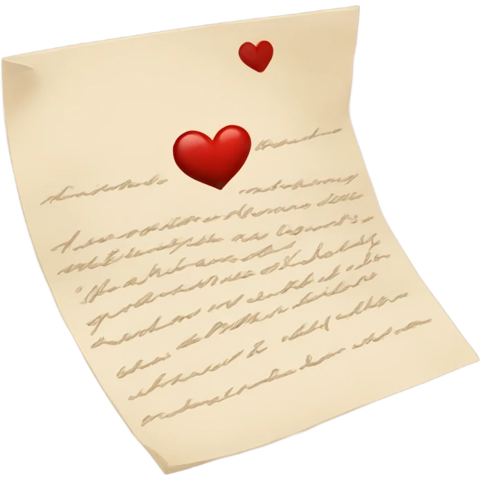 romantic letter emoji