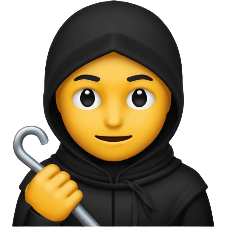 system emoji of a thief, neutral expression, simple and clear design, no text emoji