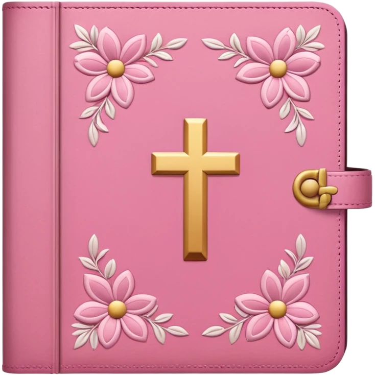 make a girly catholic bible with pink tones emoji