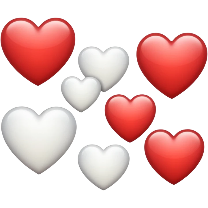 Hearts white one emoji