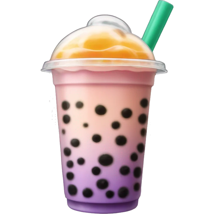 Bubble tea with extra boba emoji