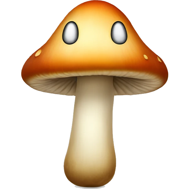Mushroom with a smiley face  emoji