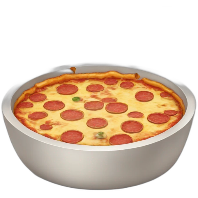 dog bowl with pizza inside emoji