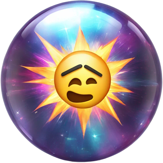 astral projection explosive star inside a ball emoji