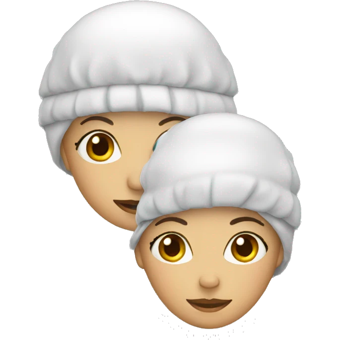 woman with bathing cap emoji
