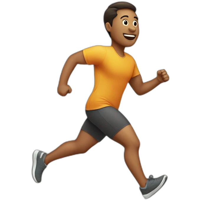 Person Running To Lose Weight emoji