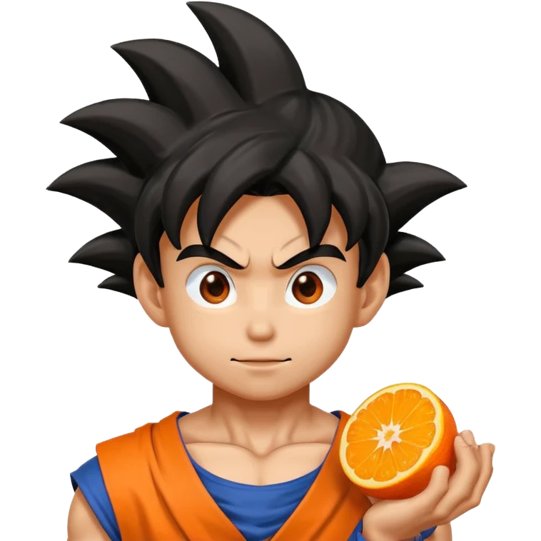 combine a fruit and goku emoji