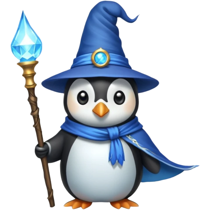 Penguin Wizard emoji