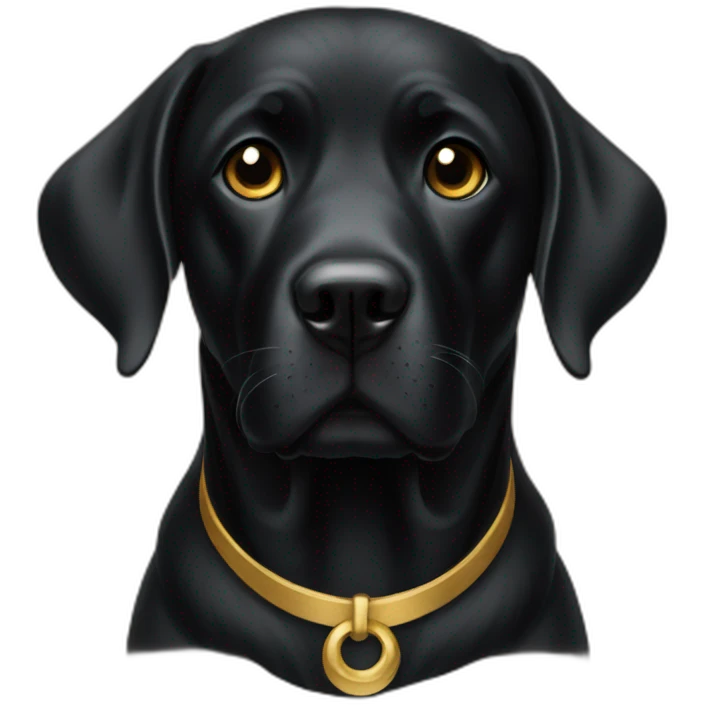 Black and gold labradors emoji