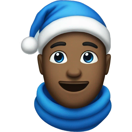 blue christmas  emoji