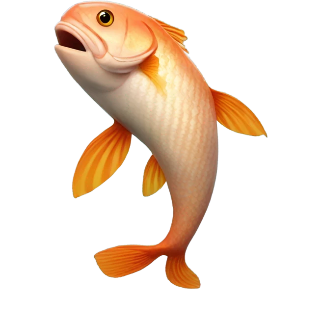 Fish with human body dancing emoji