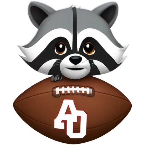 raccoon ohio state football emoji