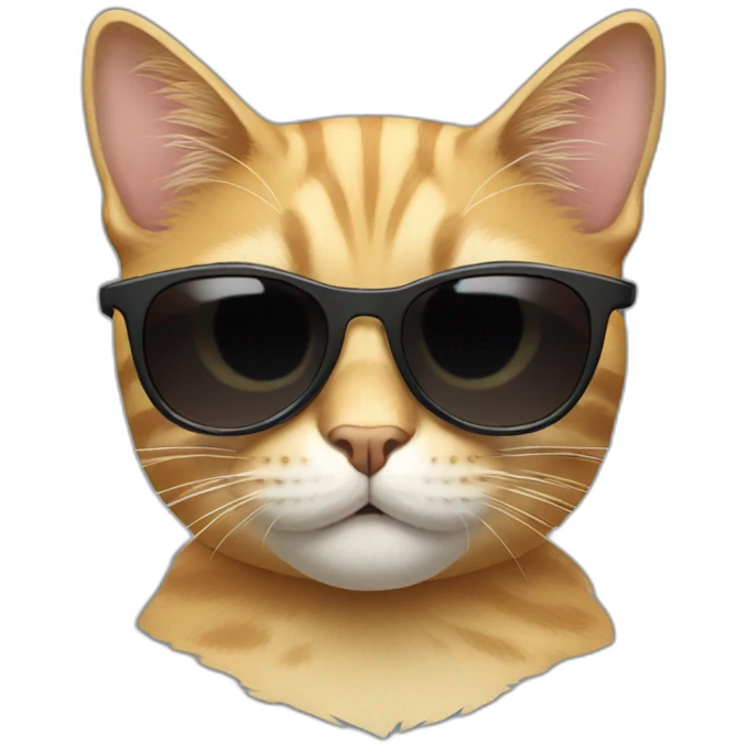 Cat with sunglasses emoji