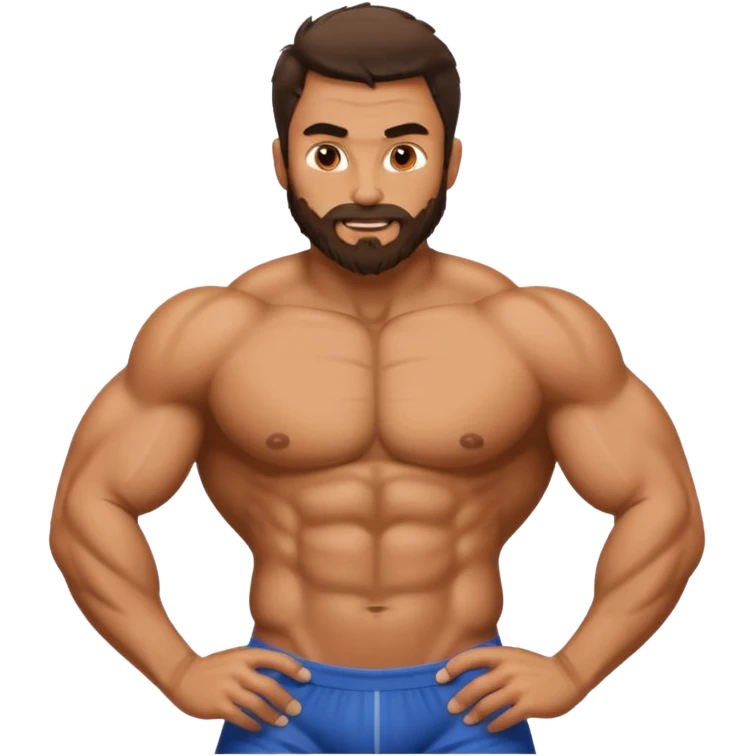 Man spreading ass cheeks emoji