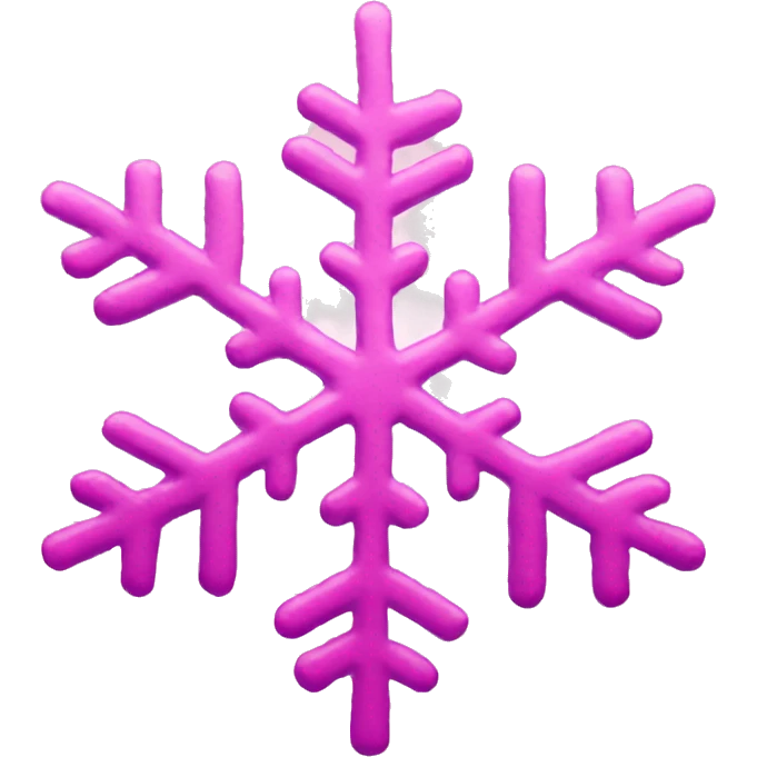 Pink snowflake  emoji