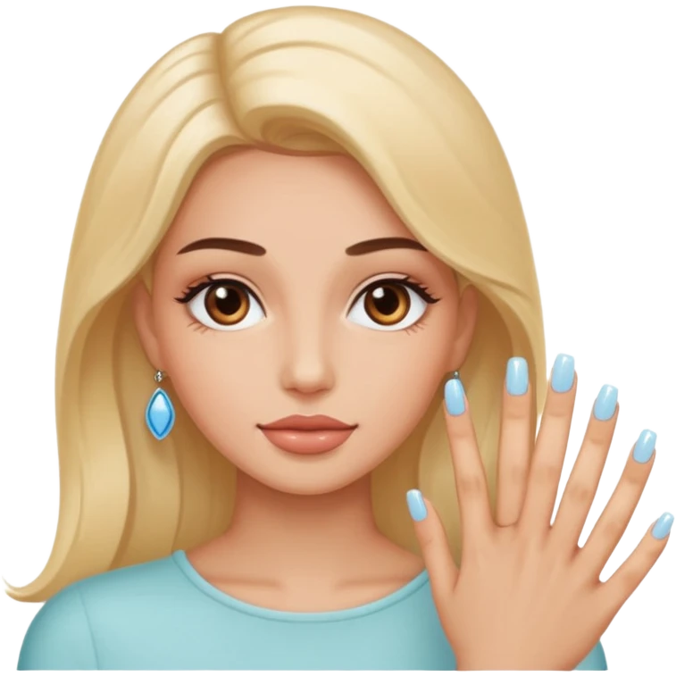 Emoji uñas acrilicas elegantes emoji