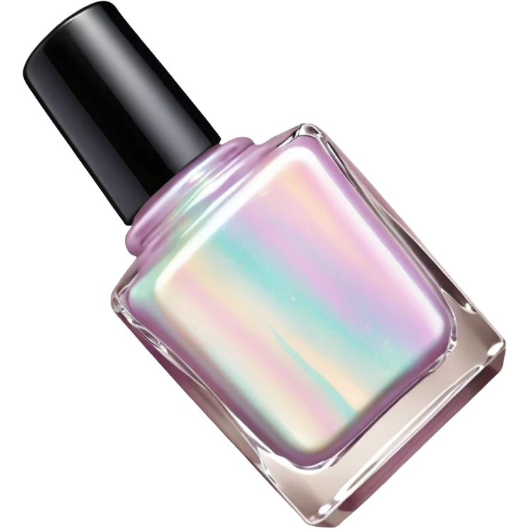 Colorshifting incredibly beautiful sparkling opalescent, pearlescent marble effect Nail polish, translucent bottle emoji