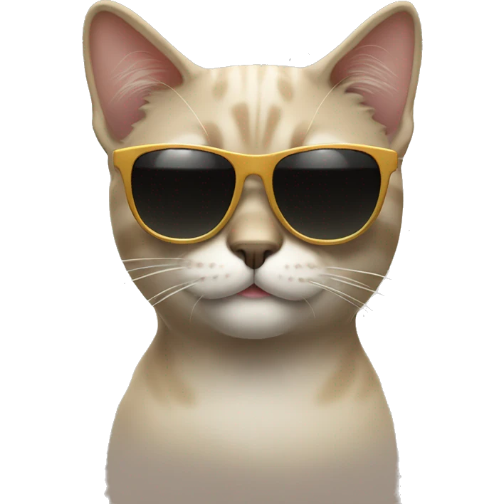 Cat with sunglasses emoji